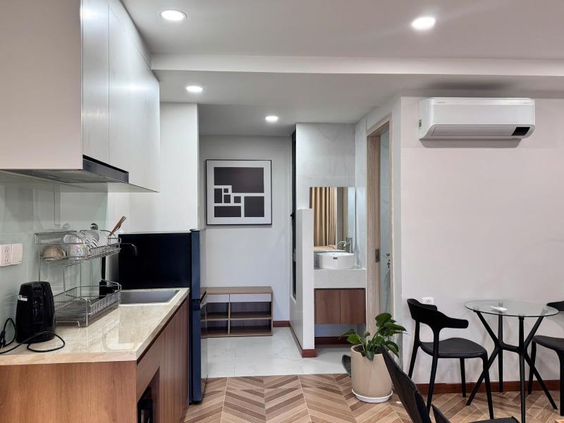 Cho thuê căn hộ full nội thất- bancon lớn - nguyễn cửu vân - bình thạnh - Ảnh 4