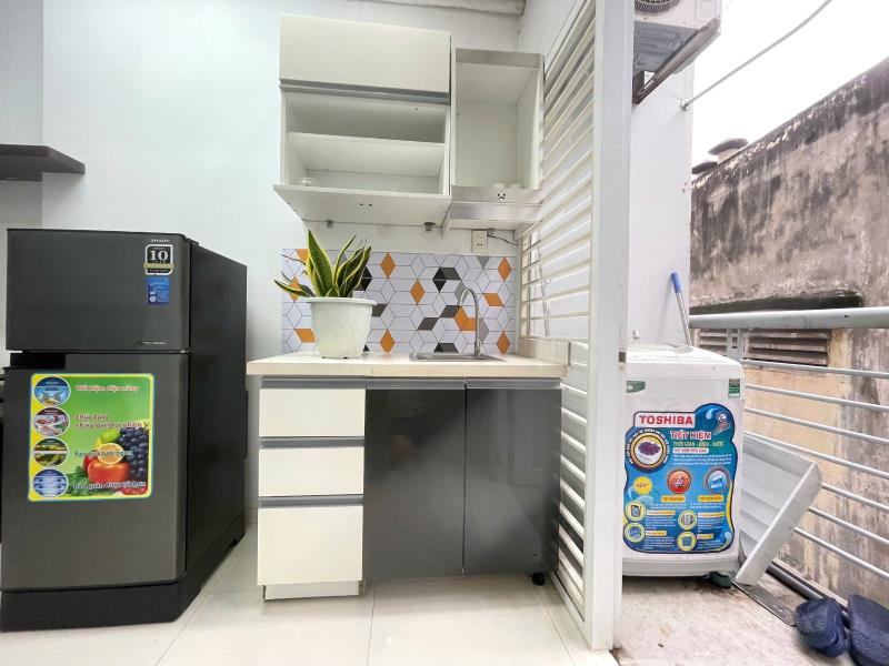 Căn hộ mini ban công máy giặt riêng gần chợ bà chiểu – võ trường toản, bình thạnh - Ảnh 4