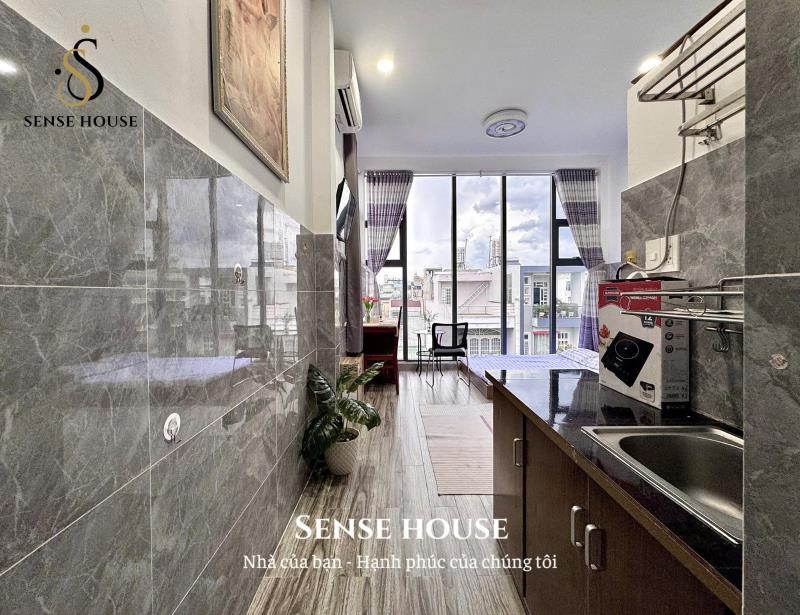 Studio view kính | ngay nguyễn sơn - wc hoang dã - full nội thất sẵn tivi, bếp điện từ - Ảnh 3
