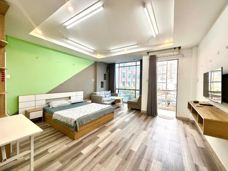 🏡 Căn hộ 1 phòng ngủ ban công máy giặt riêng - huỳnh mẫn đạt, bình thạnh gần quận 1, landmark 81