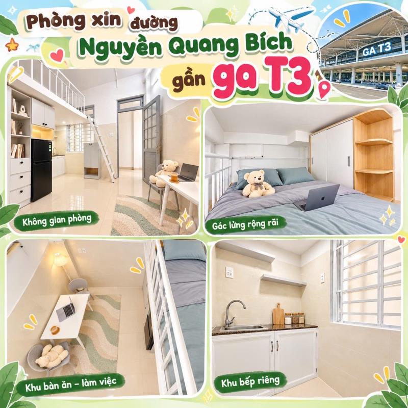 🏠 Cho thuê căn hộ chung cư mini 1pn • full nội thất – ban công | sau lotte mart cộng hoà – nguyễn quang bích • hoàng văn thụ – khu k300 • nhà ga t3