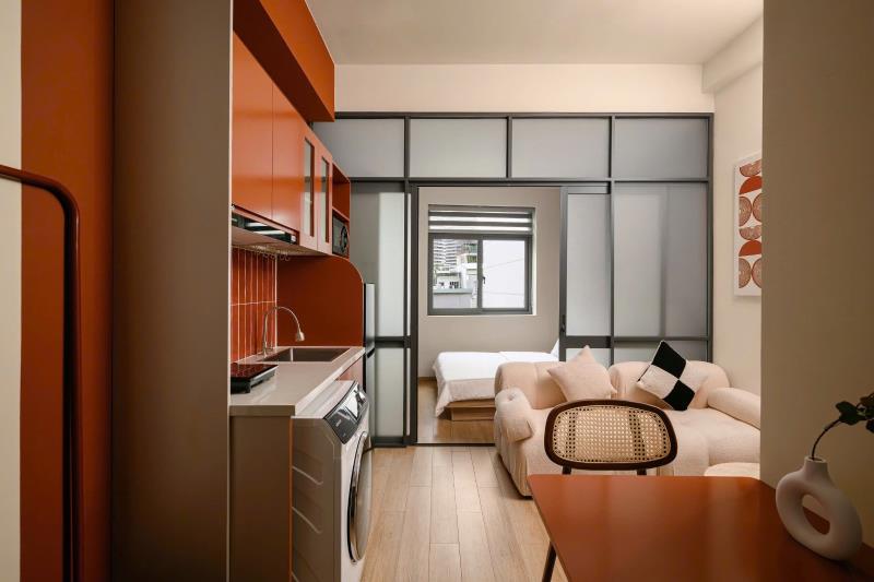 Căn hộ 1 phòng ngủ riêng biệt cửa sổ thoáng full nội thất đường xô viết nghệ tĩnh quận bình thạnh, sát q1, ngã tư hàng xanh