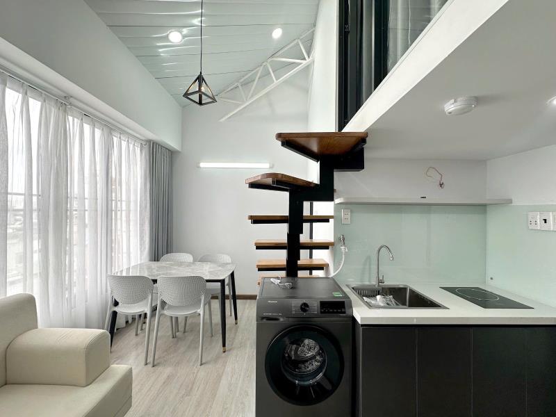 Cho thuê căn hộ 2pn + rộng cửa sổ lớn full sang xịn máy giặt riêng - nguyễn khuyến chợ bà chiểu tiện di chuyển q1 , q3