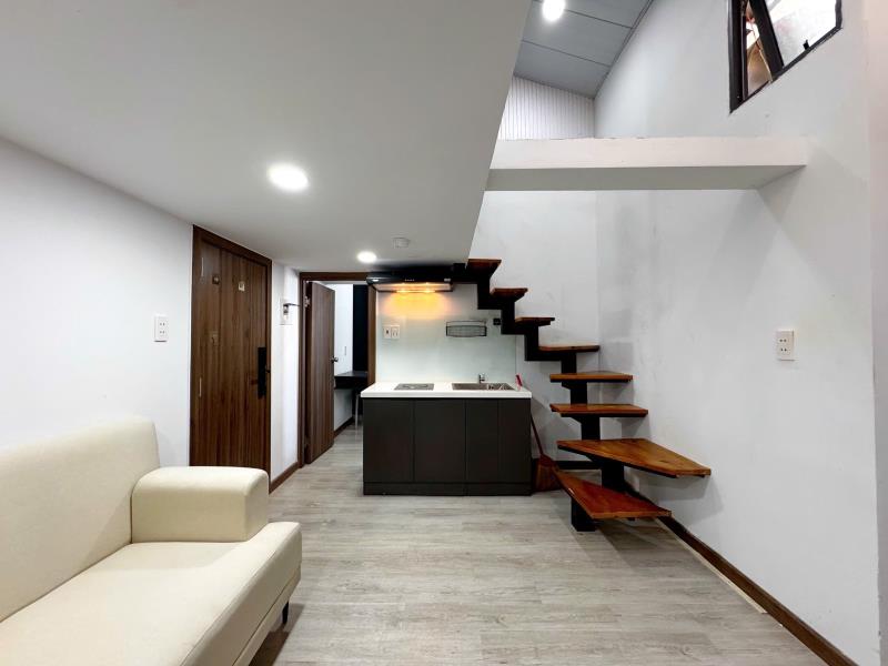 Cho thuê căn hộ 2pn + rộng cửa sổ lớn full sang xịn máy giặt riêng - nguyễn khuyến chợ bà chiểu tiện di chuyển q1 , q3 - Ảnh 2