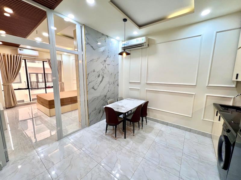 Cho thuê căn hộ 1 phòng ngủ bình thạnh, full nội thất, rộng rãi, cửa sổ lớn, máy giặt riêng - gần hàng xanh, quận 1, quận3 - Ảnh 3