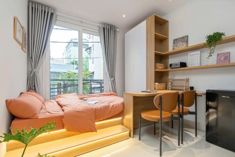 Cho thuê căn hộ phú nhuận - 35m2 - có ban công - full nội thất - phùng văn cung, phú nhuận - giáp quận 1