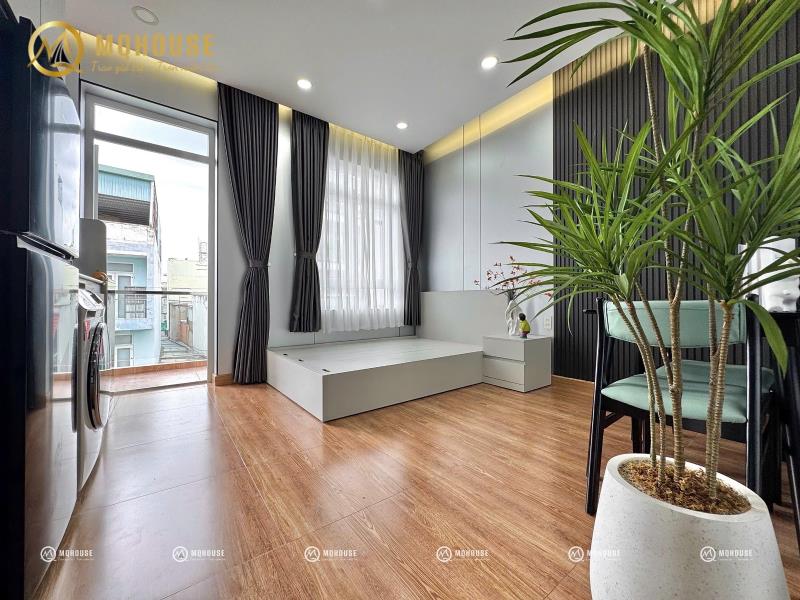 Studio ban công - full nội thất, nhà mới xây - gần etown, ga t3 - Ảnh 2
