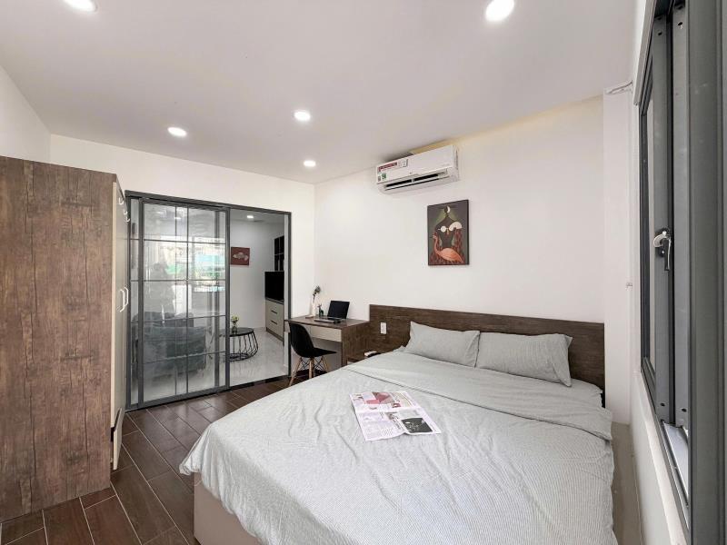 Cho thuê căn hộ 1 phòng ngủ, ban công nhà tắm có vách ngăn 42m² – trần kế xương, phú nhuận gần phan xích long, bình thạnh - Ảnh 2