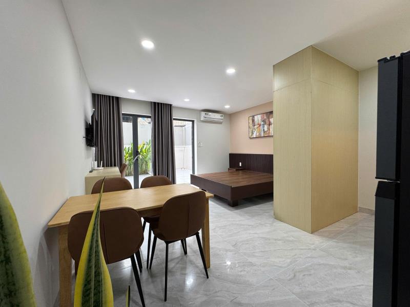 Studio bancol sân vườn | 📍aeon tân phú | full nt - máy giặt riêng - thang máy