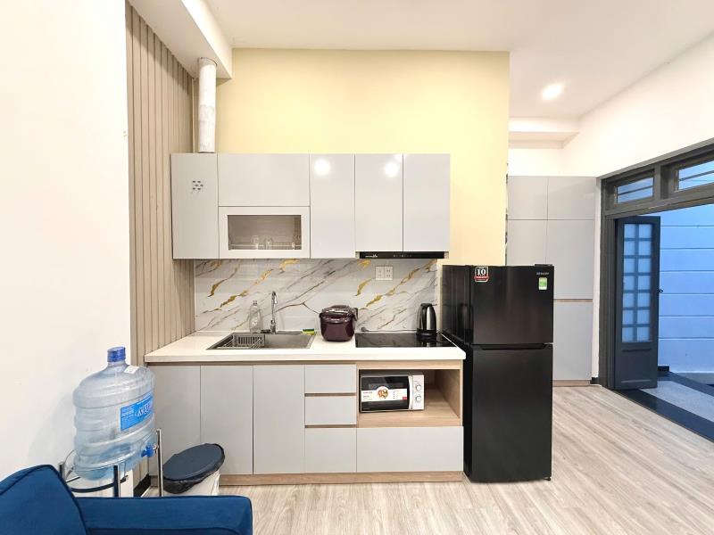 Trống sẵn căn hộ siêu xinh nằm ngay nguyễn văn đậu - 35m2 - gần q1 - bình thạnh - full nội thất - có sân vườn - Ảnh 2