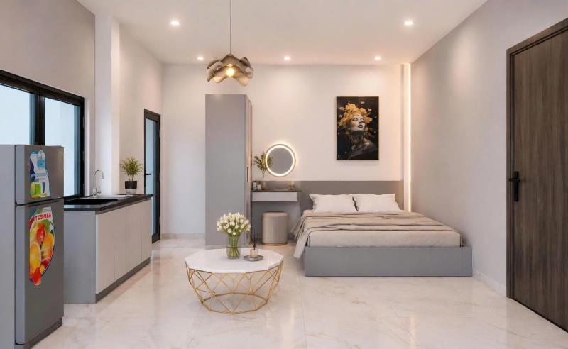Căn hộ mini full nội thất khu vực tân bình, bàu cát gần đại học văn hiến, công thương, học viện hàng không