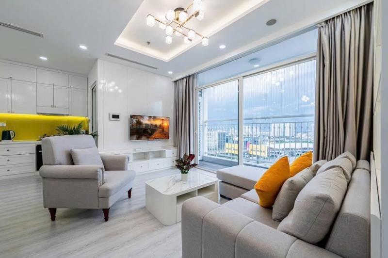 (Căn nữ hoàng) full nt 55m2/2 tỷ 2 (2pn)sổ hồng,mới,vay 70% ,căn góc,mt bạch đằng ***