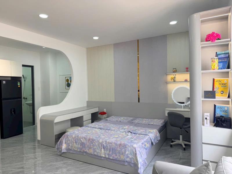 Căn hộ studio phú nhuận 40m2 thiết kế tách bếp hiện đại, máy giặt riêng, full nội thất cao cấp. đường nguyễn công hoan, gần phan xích long, bờ kè hoàng sa, tiện đi quận 1, quận 3, bình thạnh, sân bay. - Ảnh 4