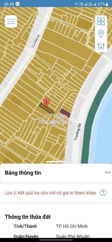 Bán nhà đường trường sa, phường 02, quận phú nhuận.