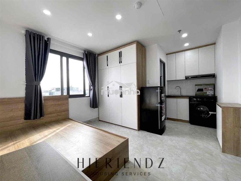 Cho thuê studio full nội thất - máy giặt riêng gần ngã tư bốn xã