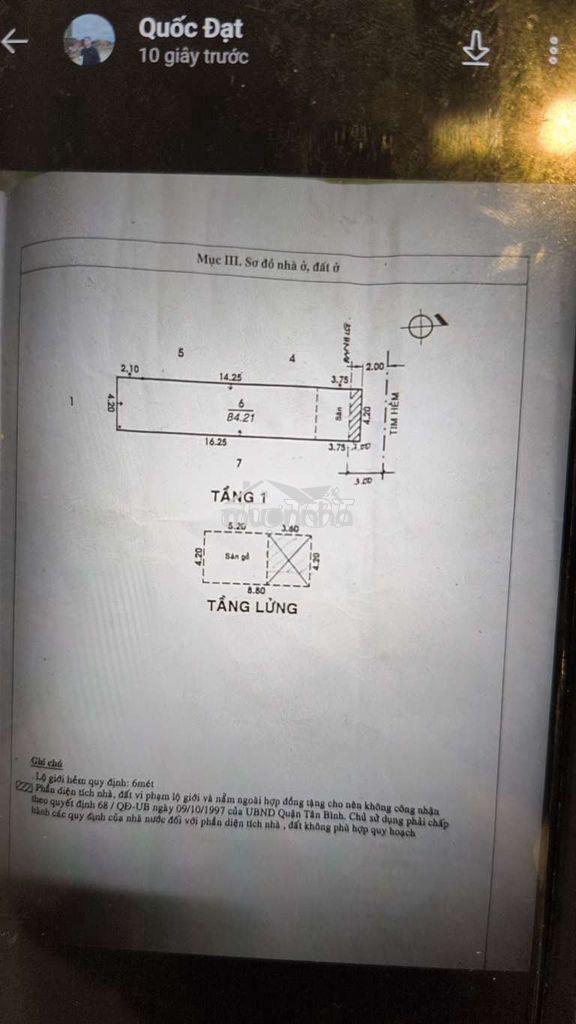 Bán nhà nằm ngay đường lũy bán bích - sổ hồng riêng - Ảnh 2