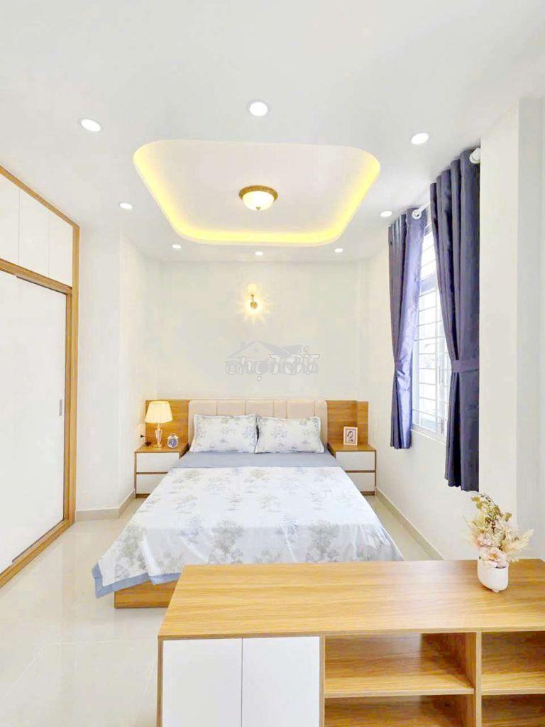 Nhà bán hẻm 3,5m phan văn trị gần mặt tiền 5 tầng đầy đủ nội thất - Ảnh 2