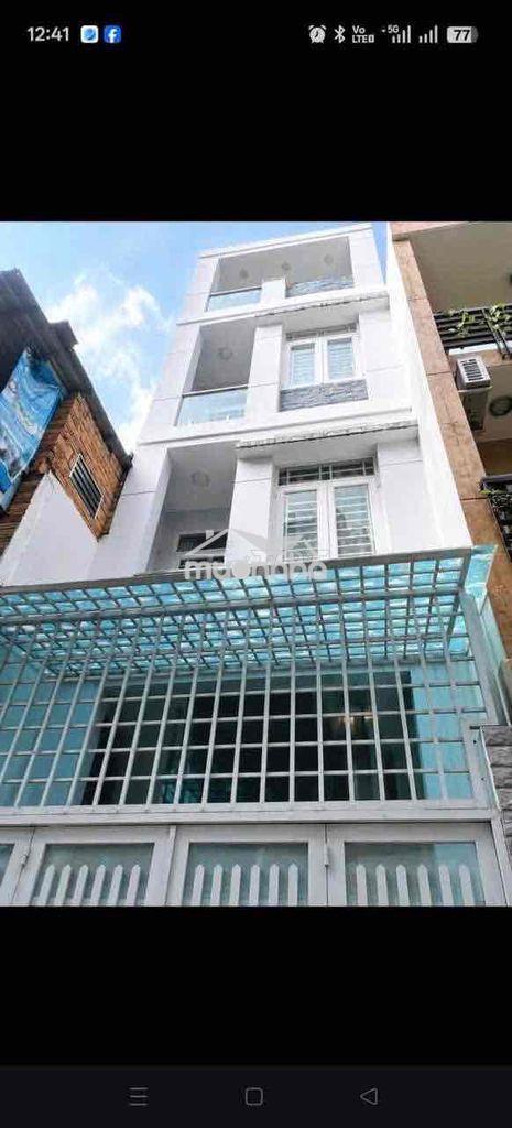 Nhà hẻm xe hơi khu bạch đằng- dt 3,7 x 12m- 4 tầng- 4pn - Ảnh 2