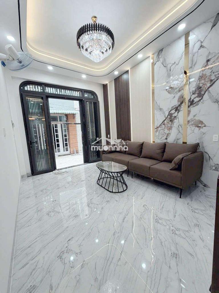 Nhà đẹp mới xây 4 tầng ô tô đổ cửa đường âu dương lân p2,q8 - Ảnh 3