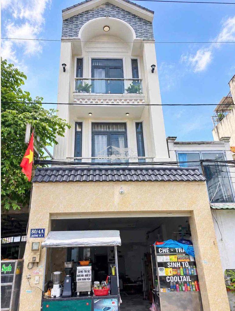 Nhà đẹp shr 4*13m 3 tấm 4pn hẻm thông 7m buôn bán ngay chợ nữ dân công