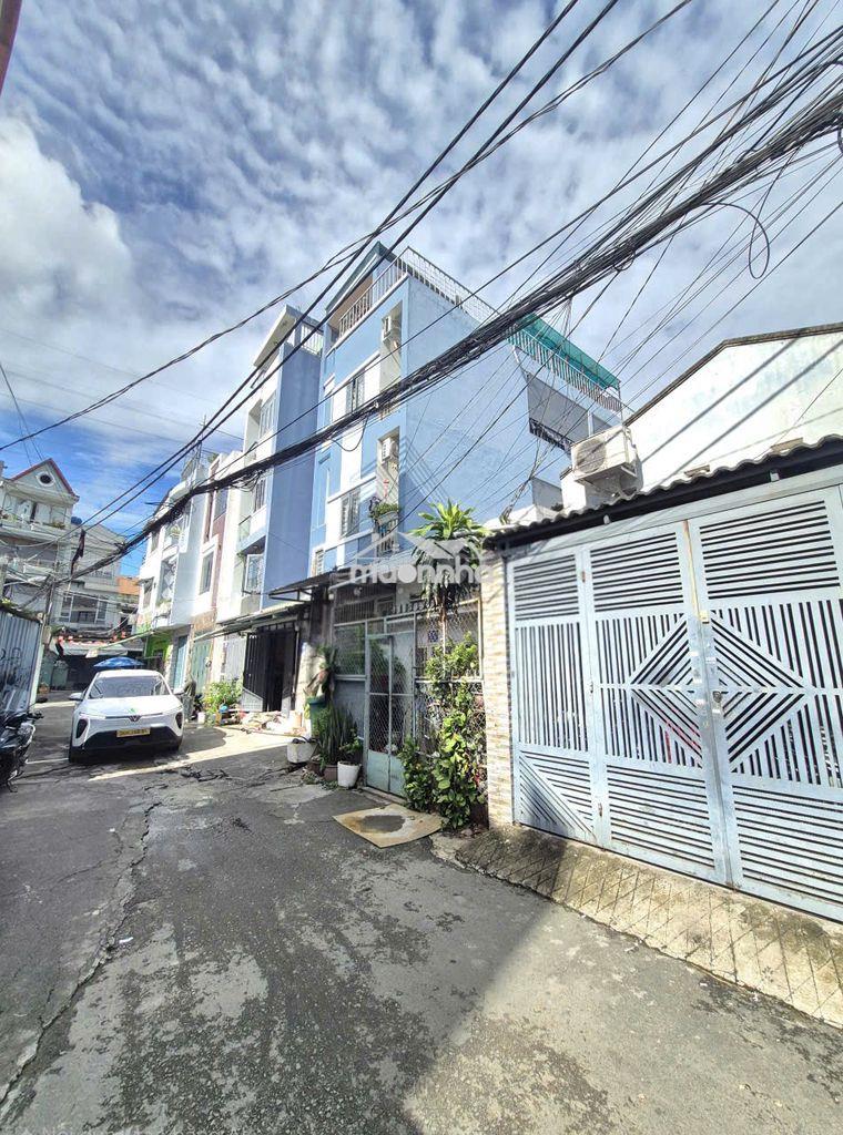 Ô tô đỗ cửa phan văn trị bình thạnh, nhà c4 66m2(4.2 x 16), 7.5ty